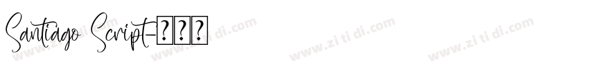 Santiago Script字体转换